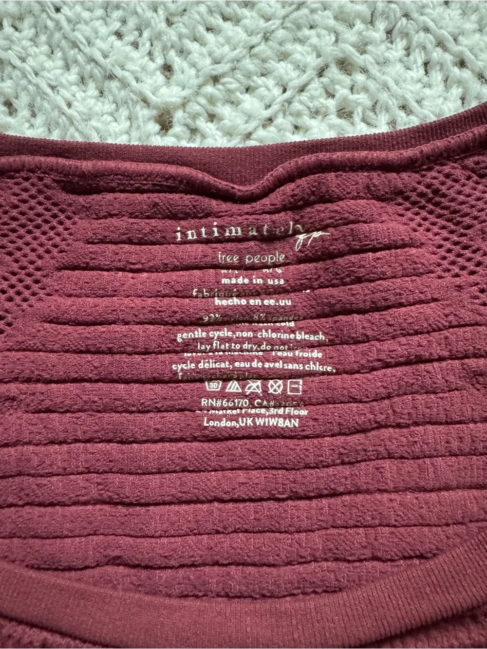 Free People fitted ribbed